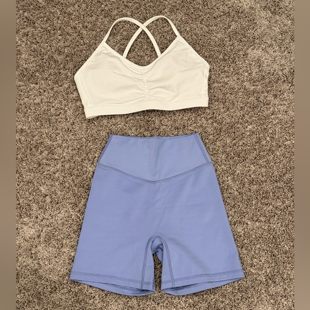 Liaison the label activewear set 👟💪🏼lifting biker shorts sports bra XS